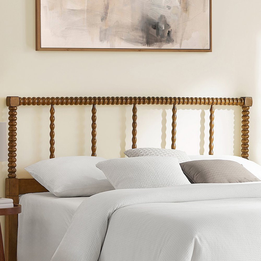 Lucille King Headboard Brown