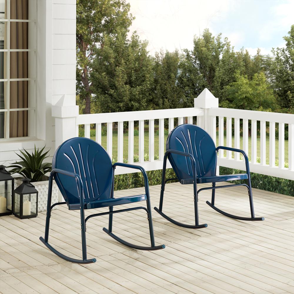 Griffith 2Pc Retro Outdoor Rocking Chair Set - 2 Rocking Chairs
