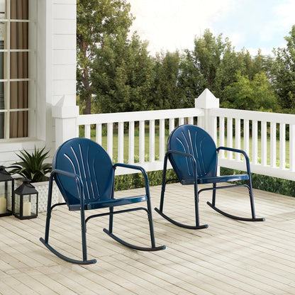 Griffith 2Pc Retro Outdoor Rocking Chair Set - 2 Rocking Chairs