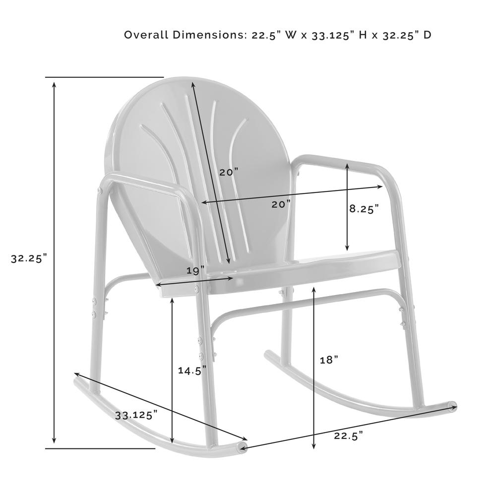 Griffith 2Pc Retro Outdoor Rocking Chair Set - 2 Rocking Chairs