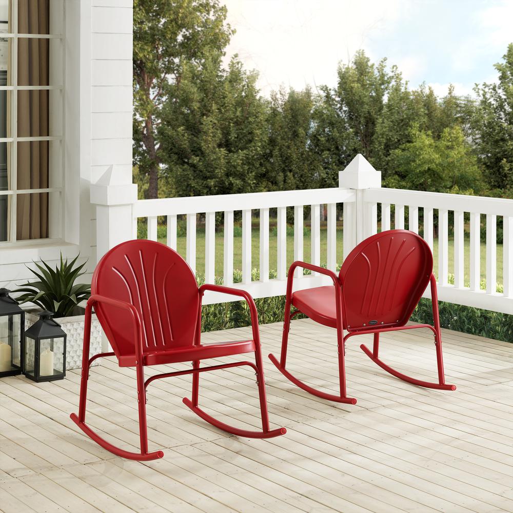 Griffith 2Pc Retro Outdoor Rocking Chair Set - 2 Rocking Chairs
