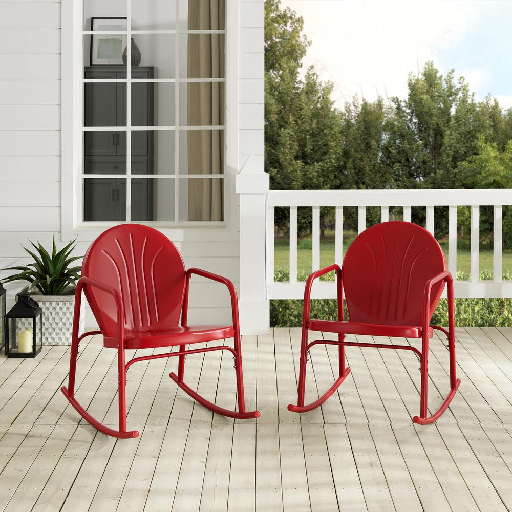 Griffith 2Pc Retro Outdoor Rocking Chair Set - 2 Rocking Chairs