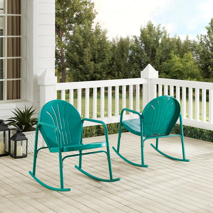 Griffith 2Pc Retro Outdoor Rocking Chair Set - 2 Rocking Chairs