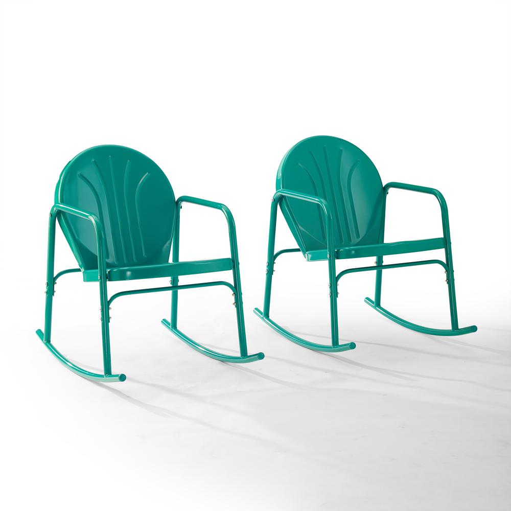 Griffith 2Pc Retro Outdoor Rocking Chair Set - 2 Rocking Chairs