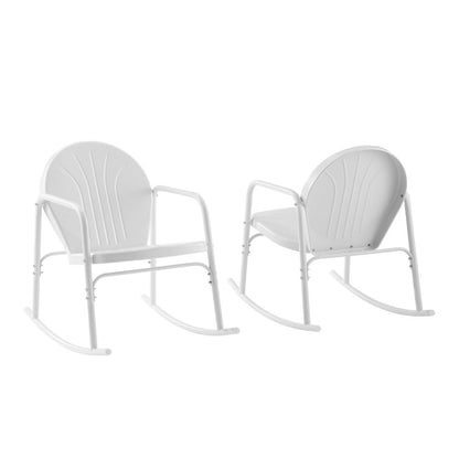 Griffith 2Pc Retro Outdoor Rocking Chair Set - 2 Rocking Chairs