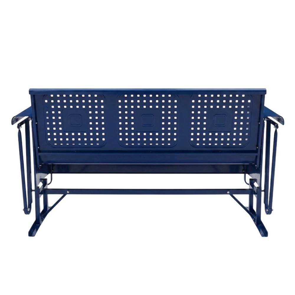 Outdoor sofa glider with spacious seating and sturdy construction