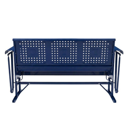 Outdoor sofa glider with spacious seating and sturdy construction
