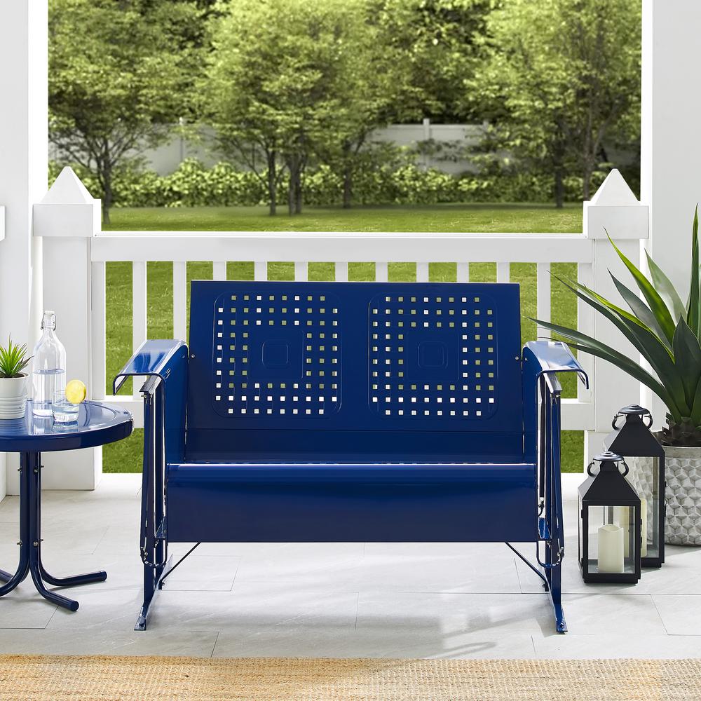 Bates Retro Outdoor Loveseat Glider