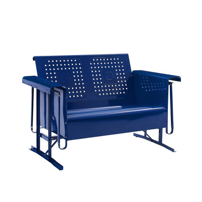 Bates Retro Outdoor Loveseat Glider