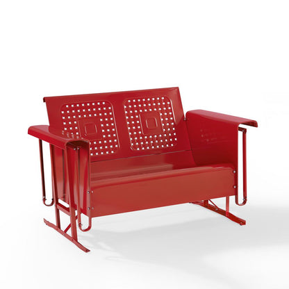 Bates Retro Outdoor Loveseat Glider
