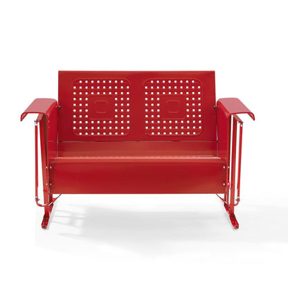 Bates Retro Outdoor Loveseat Glider