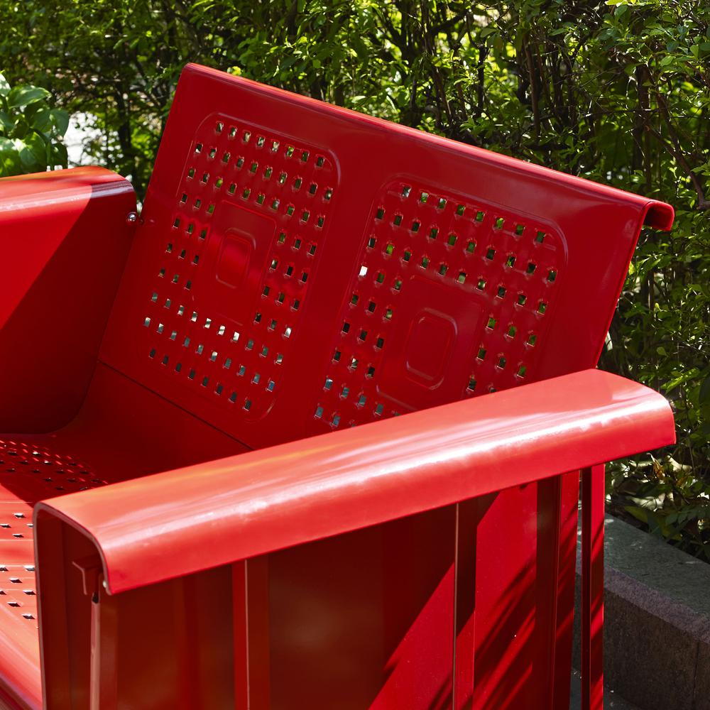 Bates Retro Outdoor Loveseat Glider