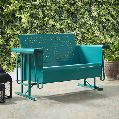 Bates Retro Outdoor Loveseat Glider