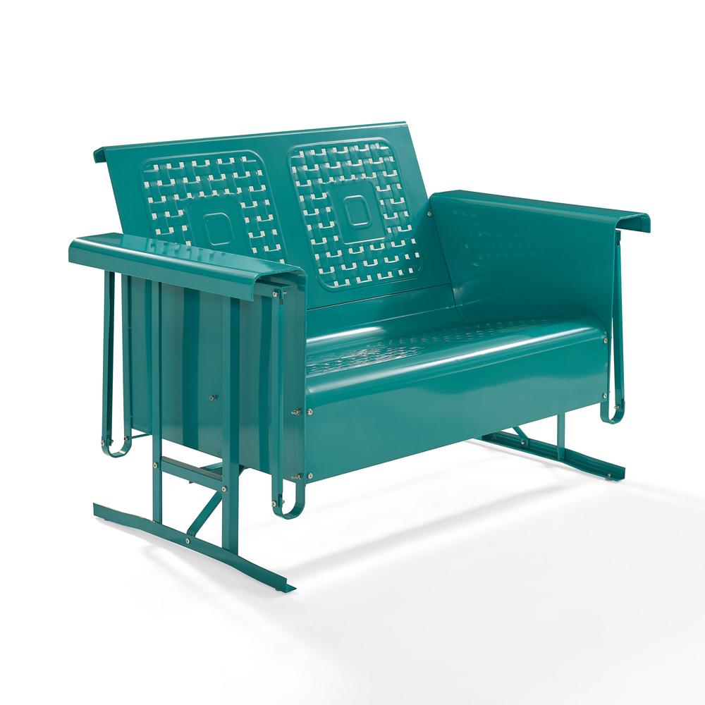 Bates Retro Outdoor Loveseat Glider