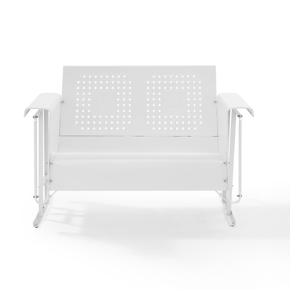 Bates Retro Outdoor Loveseat Glider