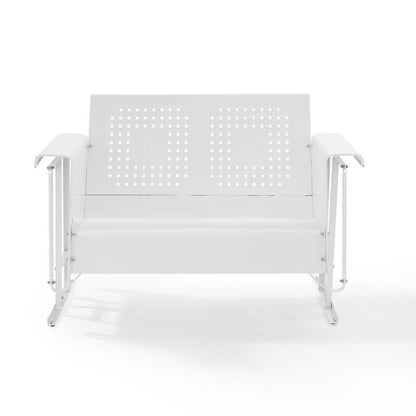 Bates Retro Outdoor Loveseat Glider
