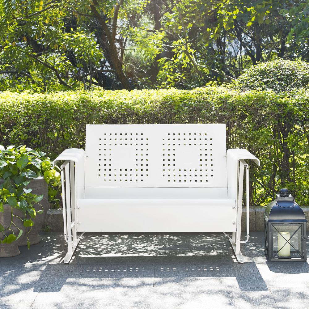 Bates Retro Outdoor Loveseat Glider