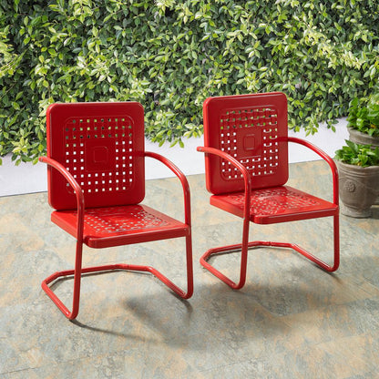 Bates 2Pc Retro Outdoor Chair Set - 2 Armchairs
