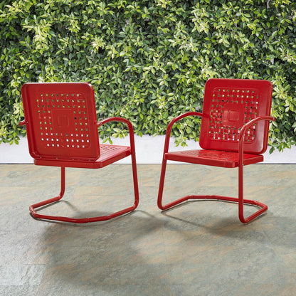 Bates 2Pc Retro Outdoor Chair Set - 2 Armchairs