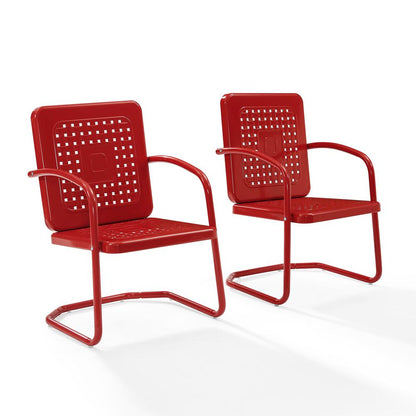 Bates 2Pc Retro Outdoor Chair Set - 2 Armchairs
