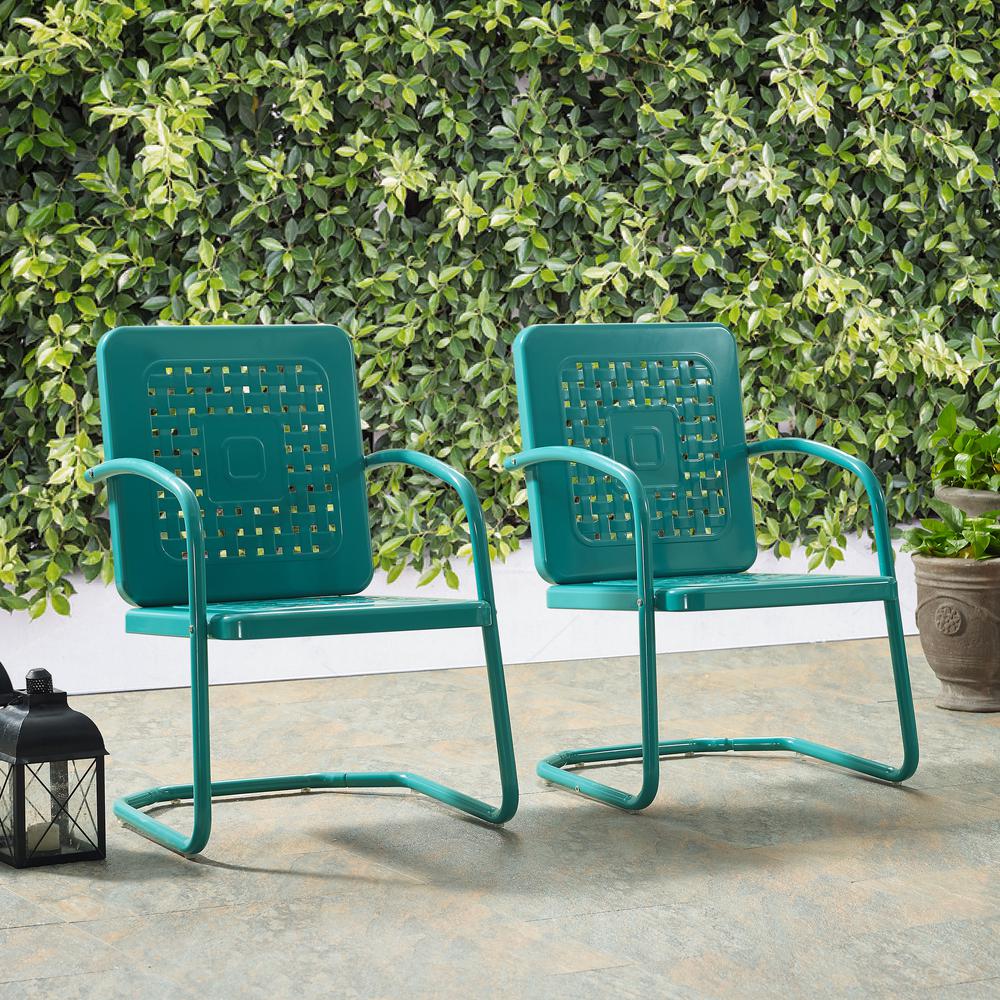 Bates 2Pc Retro Outdoor Chair Set - 2 Armchairs