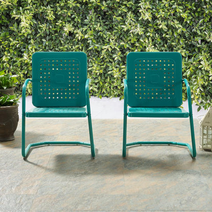 Bates 2Pc Retro Outdoor Chair Set - 2 Armchairs