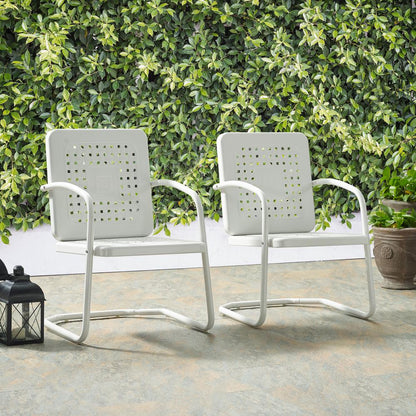 Bates 2Pc Retro Outdoor Chair Set - 2 Armchairs