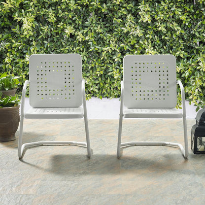 Bates 2Pc Retro Outdoor Chair Set - 2 Armchairs