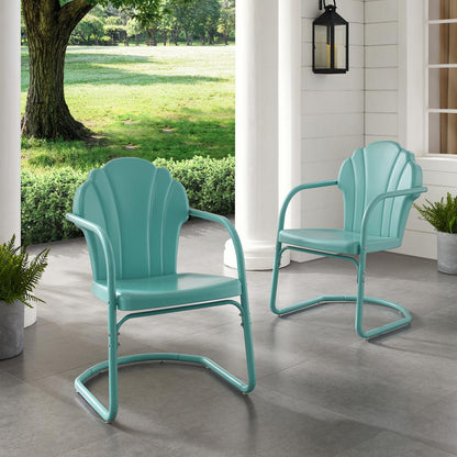 Tulip 2Pc Retro Outdoor Chair Set - 2 Chairs