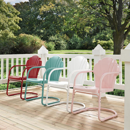 Tulip 2Pc Retro Outdoor Chair Set - 2 Chairs