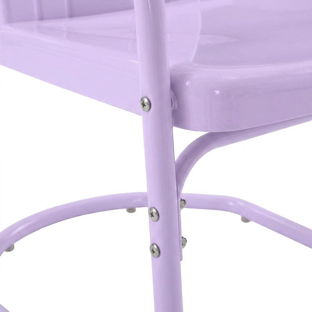 Retro Outdoor Chair Set with 2 Casual Side Chairs for Patio Garden Relaxation