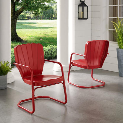 Ridgeland 2Pc Retro Outdoor Chair Set - 2 Chairs