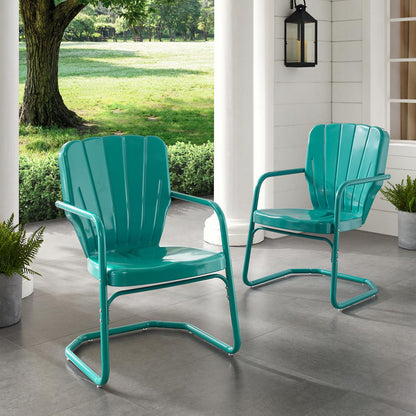 Ridgeland 2Pc Retro Outdoor Chair Set - 2 Chairs