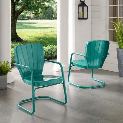 Ridgeland 2Pc Retro Outdoor Chair Set - 2 Chairs