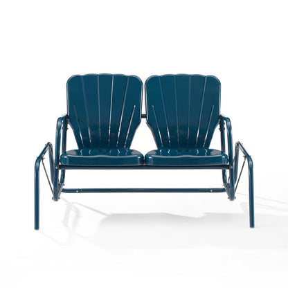 Ridgeland Retro Outdoor Loveseat Glider