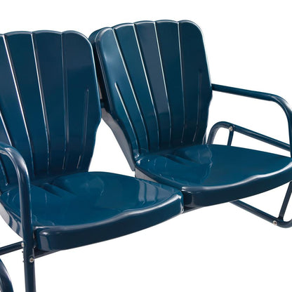 Ridgeland Retro Outdoor Loveseat Glider