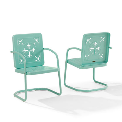 Azalea 2-Piece Retro Outdoor Chair Set - 2 Chairs