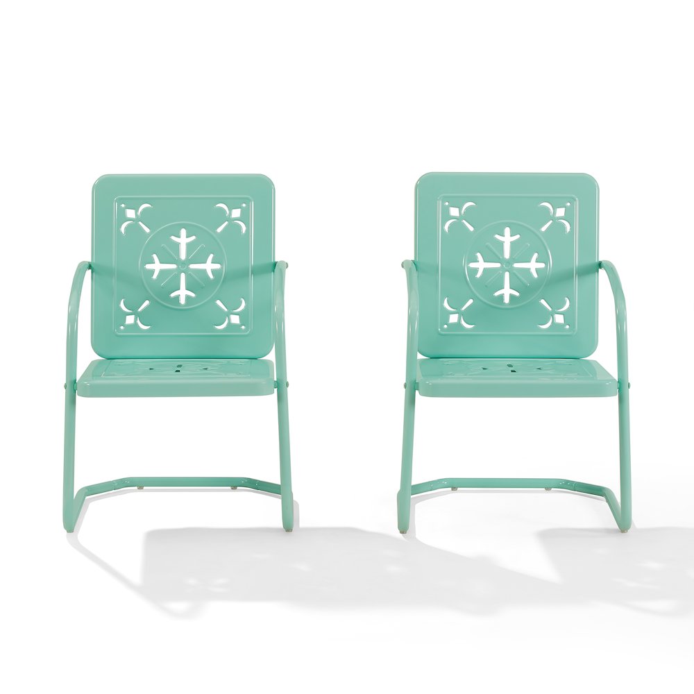 Azalea 2-Piece Retro Outdoor Chair Set - 2 Chairs