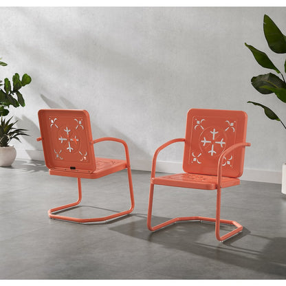 Azalea 2-Piece Retro Outdoor Chair Set - 2 Chairs