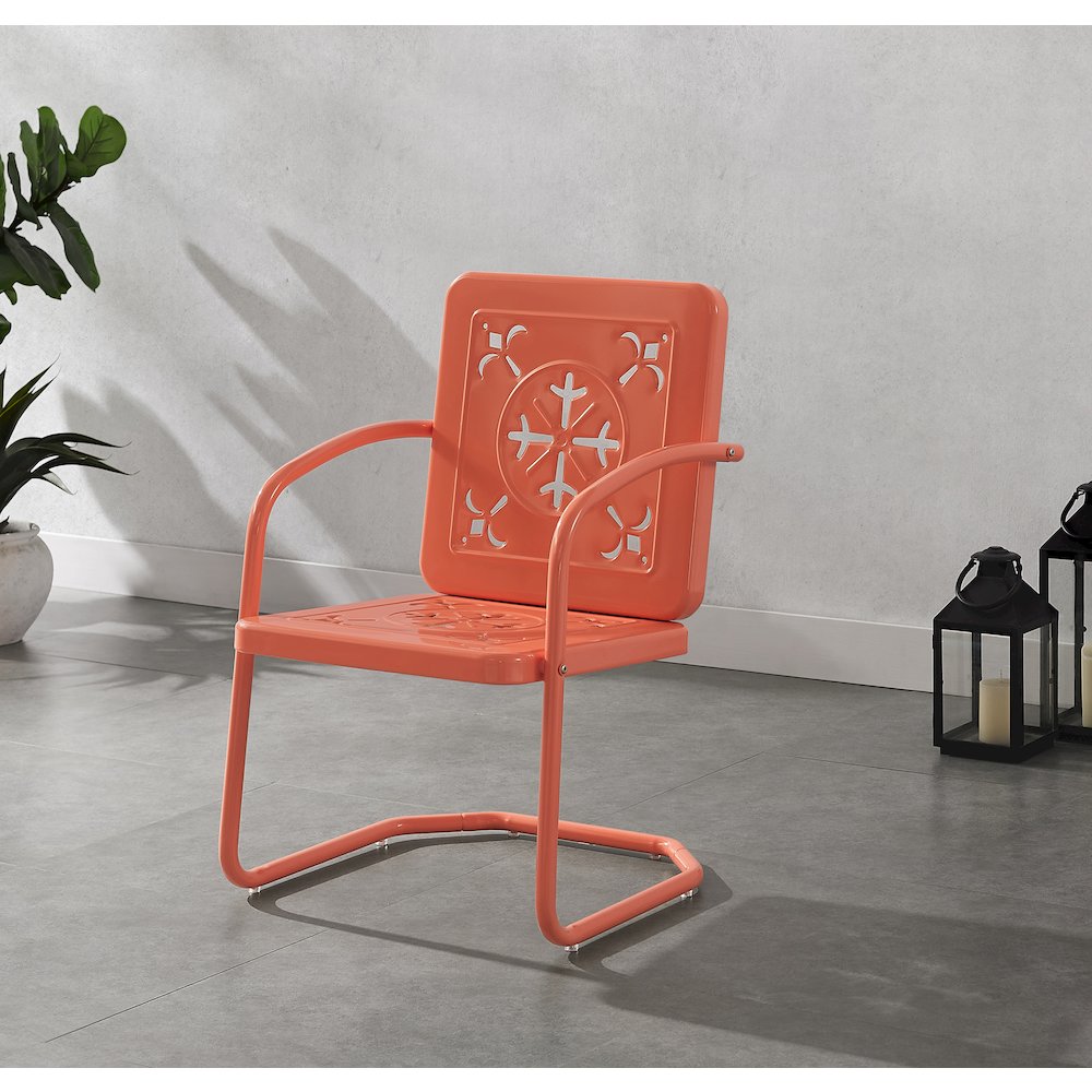 Azalea 2-Piece Retro Outdoor Chair Set - 2 Chairs