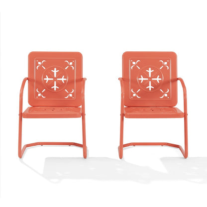 Azalea 2-Piece Retro Outdoor Chair Set - 2 Chairs