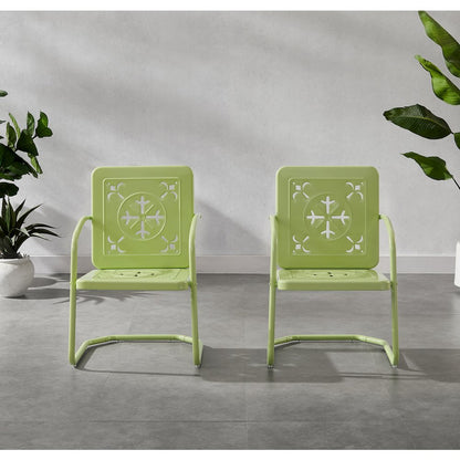 Azalea 2-Piece Retro Outdoor Chair Set - 2 Chairs