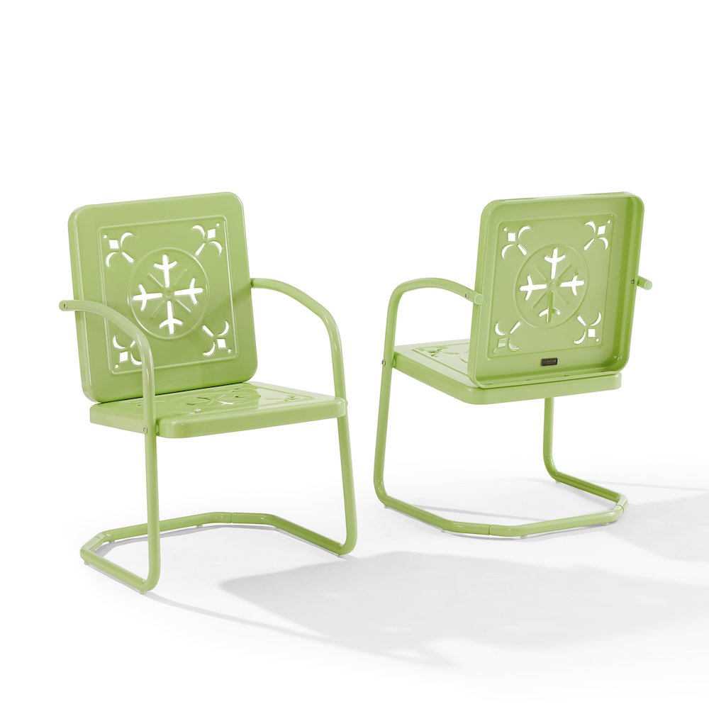 Azalea 2-Piece Retro Outdoor Chair Set - 2 Chairs