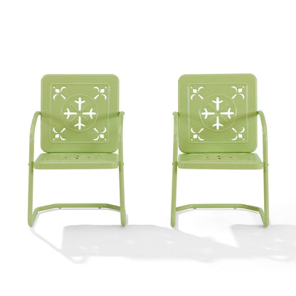 Azalea 2-Piece Retro Outdoor Chair Set - 2 Chairs