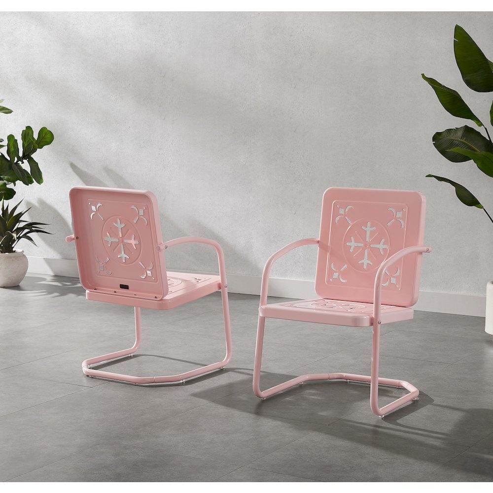 Azalea 2-Piece Retro Outdoor Chair Set - 2 Chairs