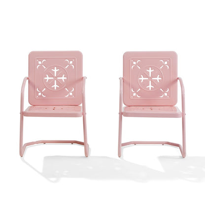 Azalea 2-Piece Retro Outdoor Chair Set - 2 Chairs