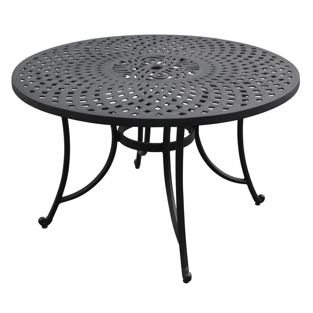 Sedona 46" Cast Aluminum Round Outdoor Dining Table