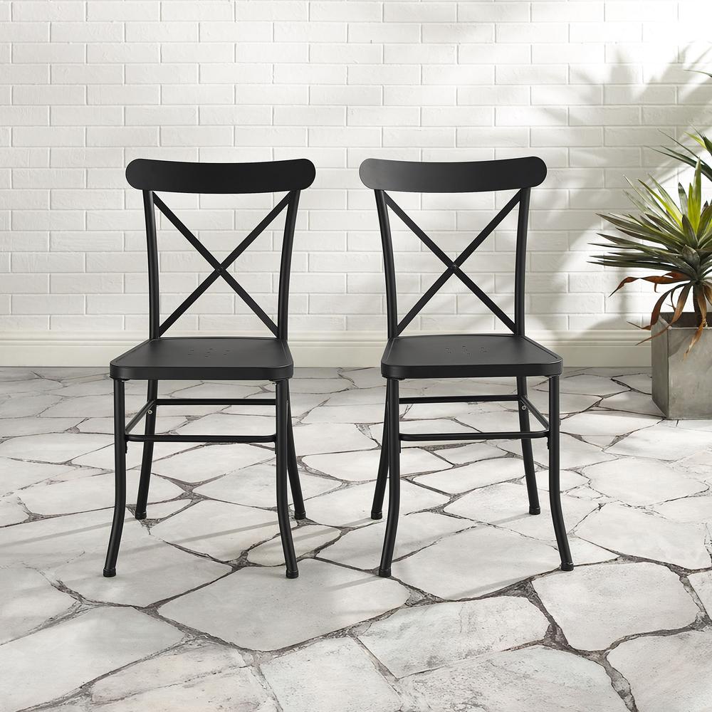 Astrid 2Pc Indoor Outdoor Dining Chair Set - 2 Chairs