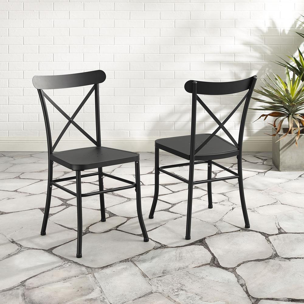 Astrid 2Pc Indoor Outdoor Dining Chair Set - 2 Chairs