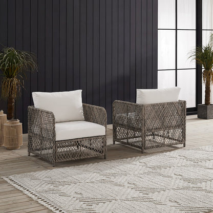 Granite Bay 2-Piece Wicker Outdoor Chair Set - 2 Chairs
